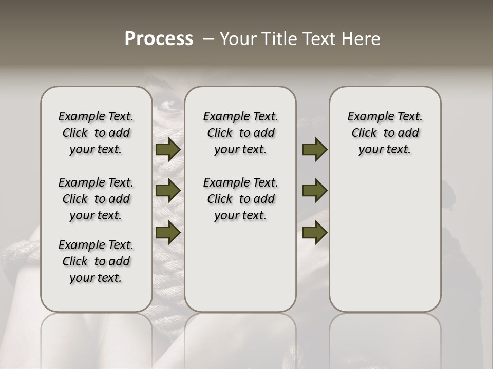 Metaphor Caught Silenced PowerPoint Template