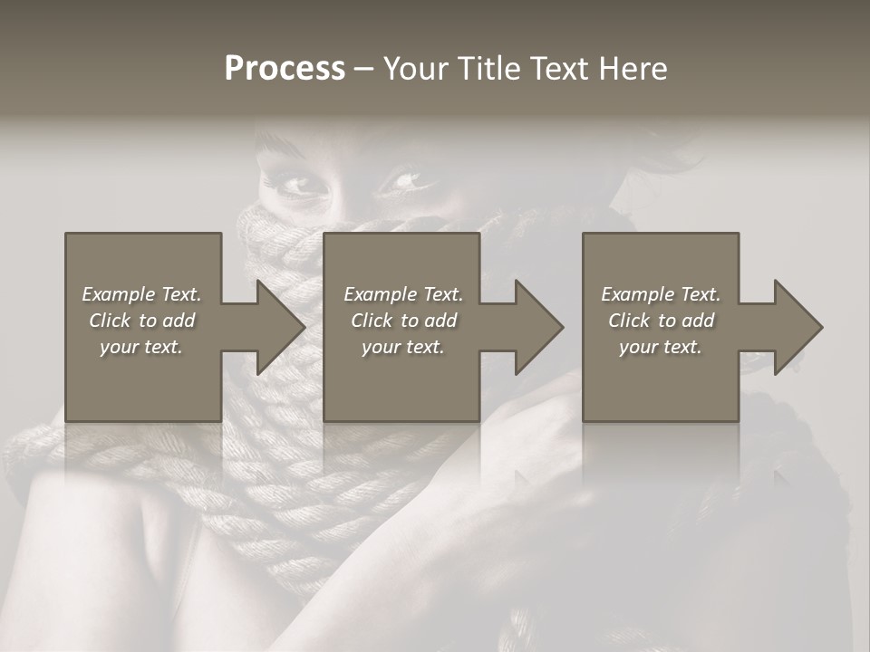 Metaphor Caught Silenced PowerPoint Template