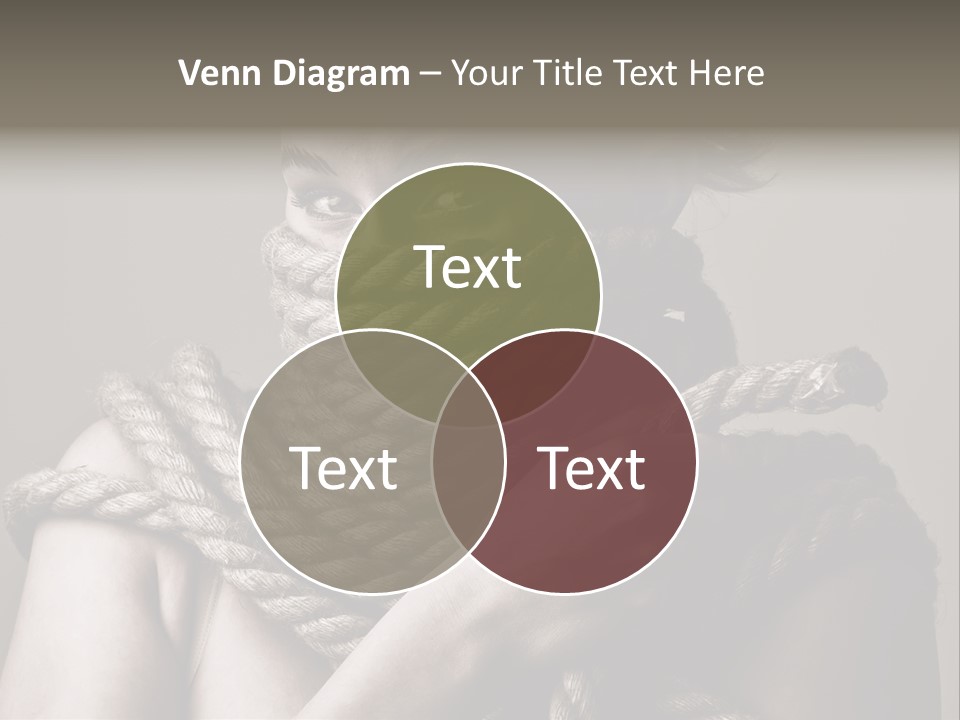 Metaphor Caught Silenced PowerPoint Template