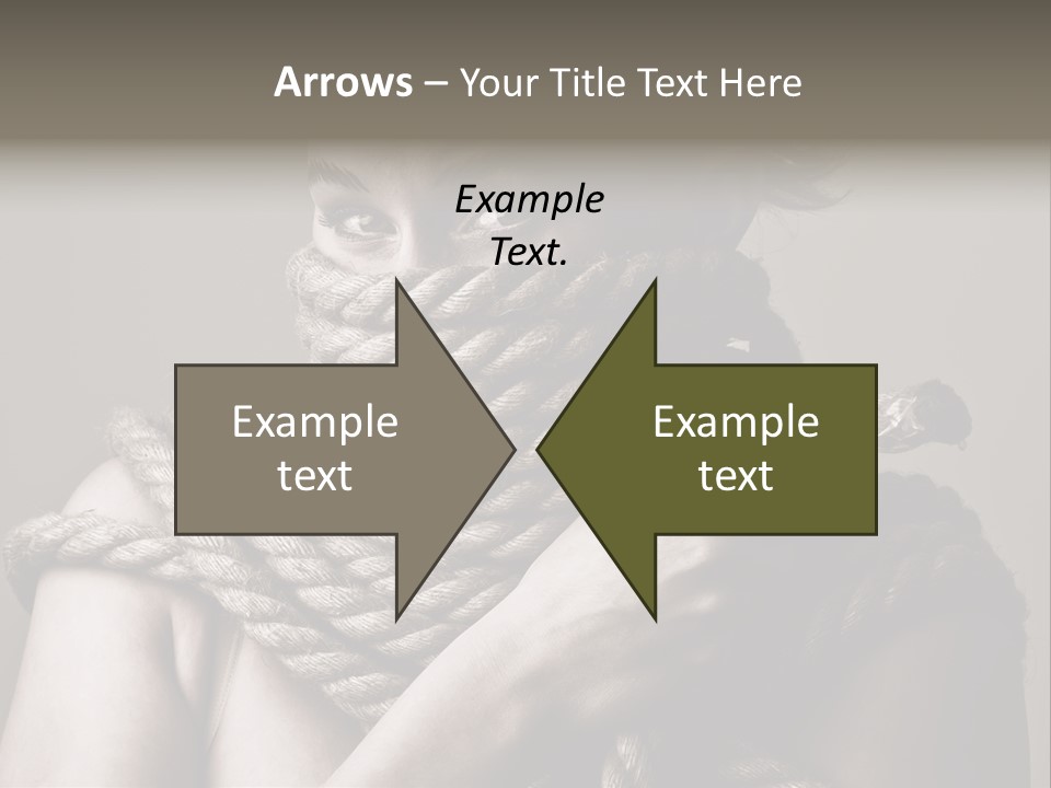 Metaphor Caught Silenced PowerPoint Template