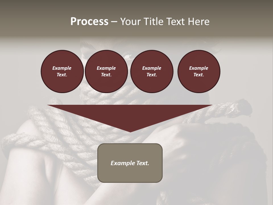 Metaphor Caught Silenced PowerPoint Template