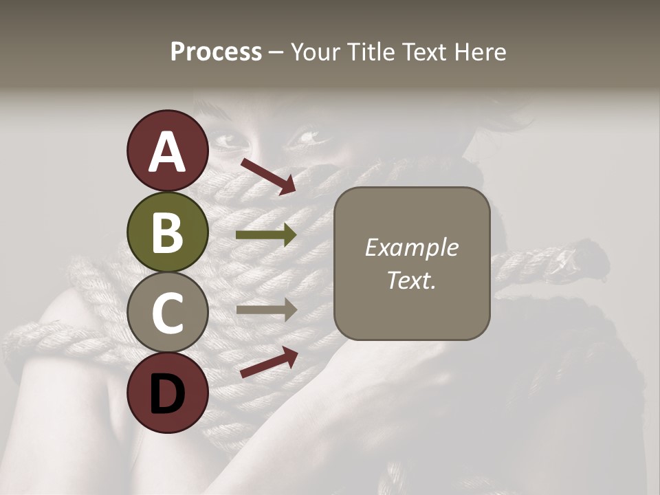 Metaphor Caught Silenced PowerPoint Template