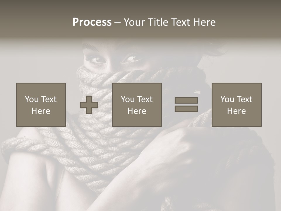 Metaphor Caught Silenced PowerPoint Template