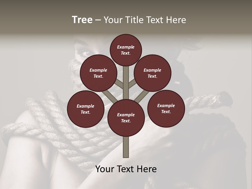 Metaphor Caught Silenced PowerPoint Template