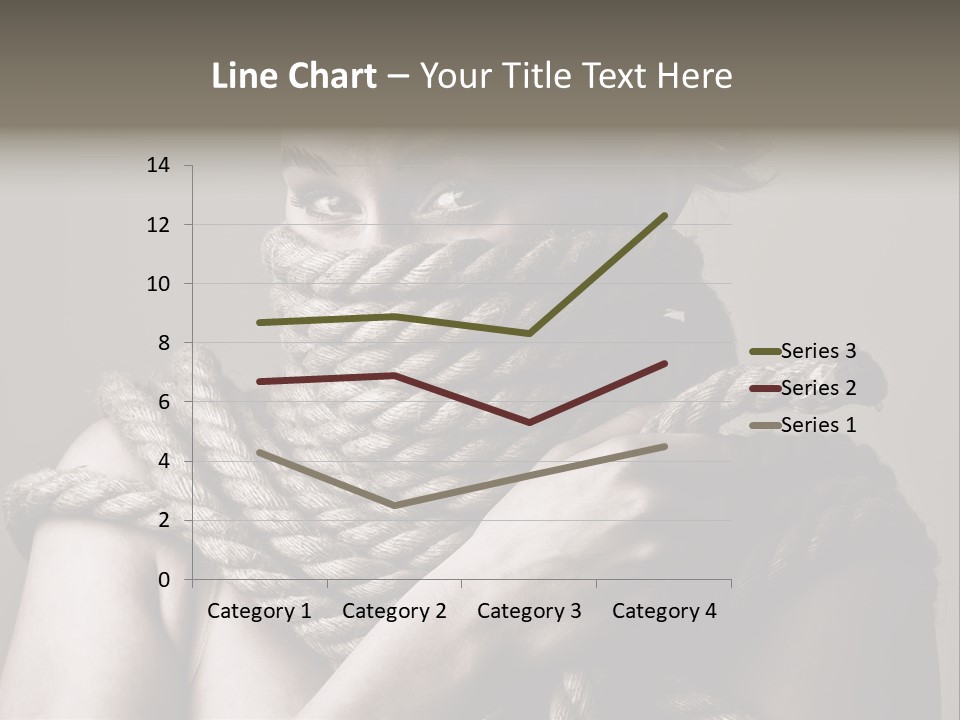 Metaphor Caught Silenced PowerPoint Template