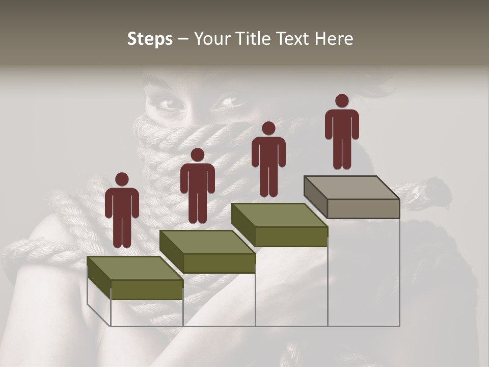 Metaphor Caught Silenced PowerPoint Template