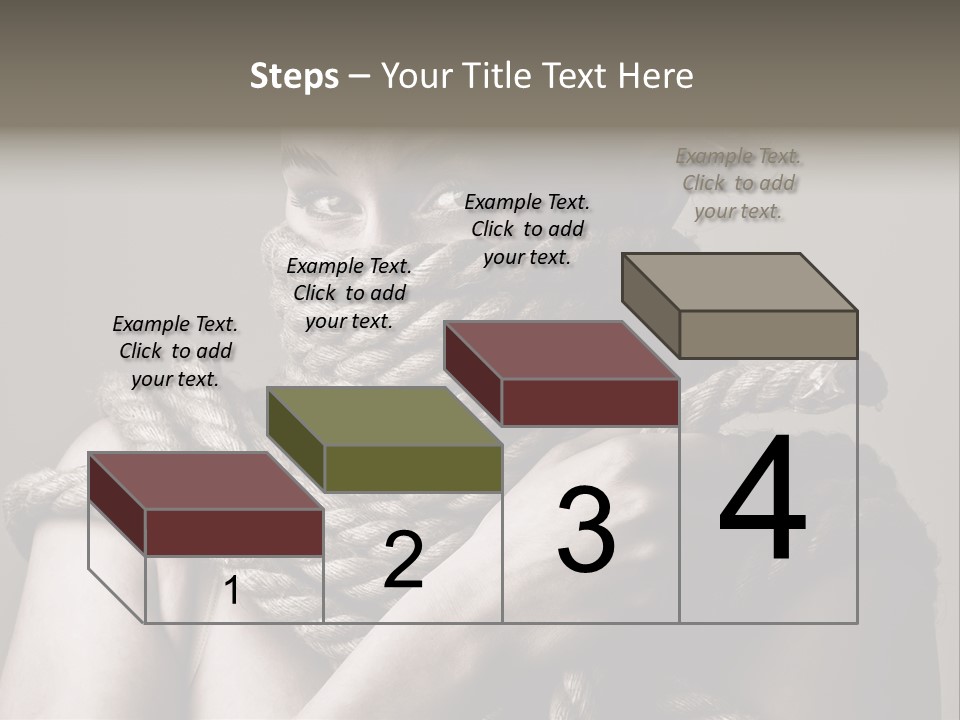 Metaphor Caught Silenced PowerPoint Template