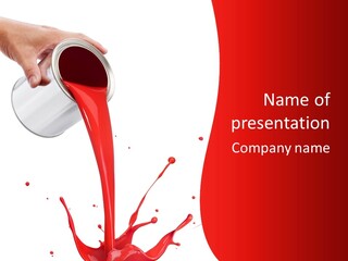 Liquid Motion Pouring PowerPoint Template