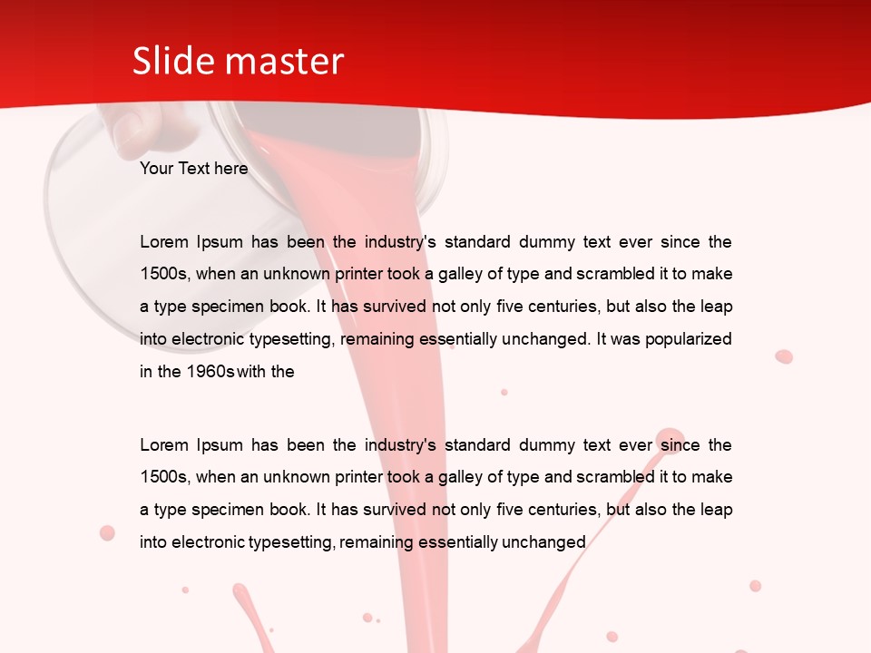 Liquid Motion Pouring PowerPoint Template