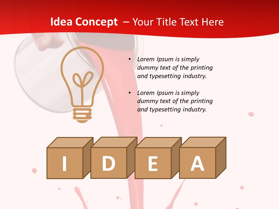 Liquid Motion Pouring PowerPoint Template