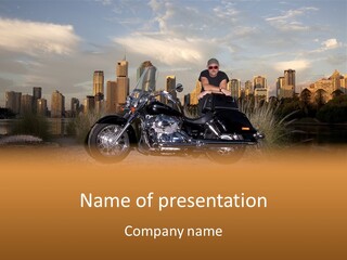 Steel Leather Exhaust PowerPoint Template