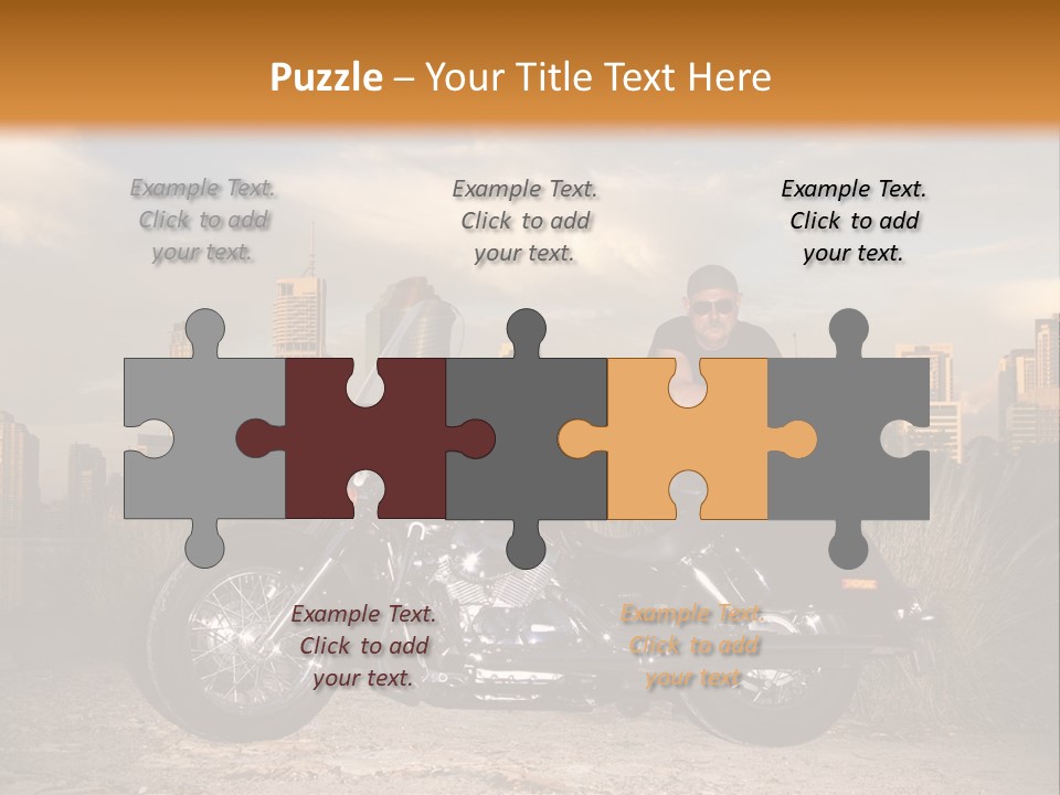 Steel Leather Exhaust PowerPoint Template