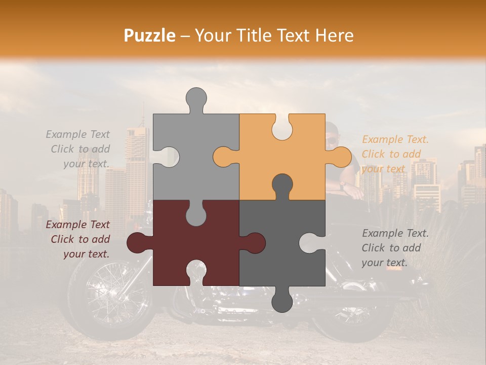 Steel Leather Exhaust PowerPoint Template