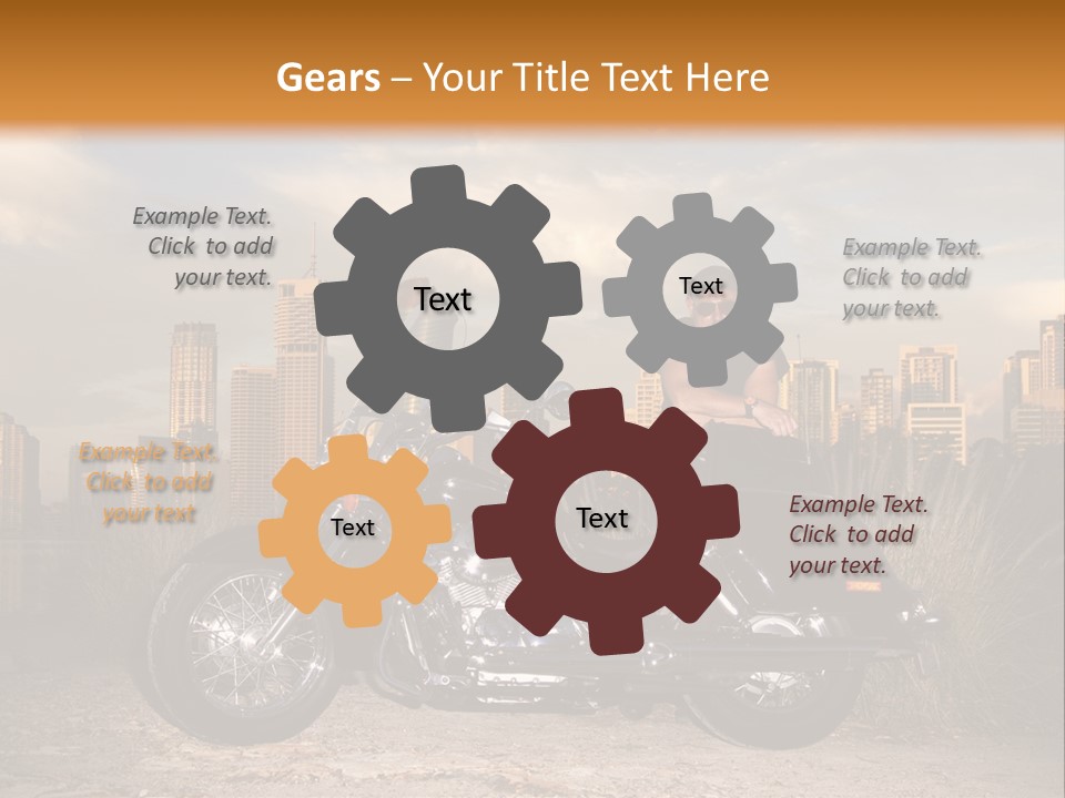 Steel Leather Exhaust PowerPoint Template
