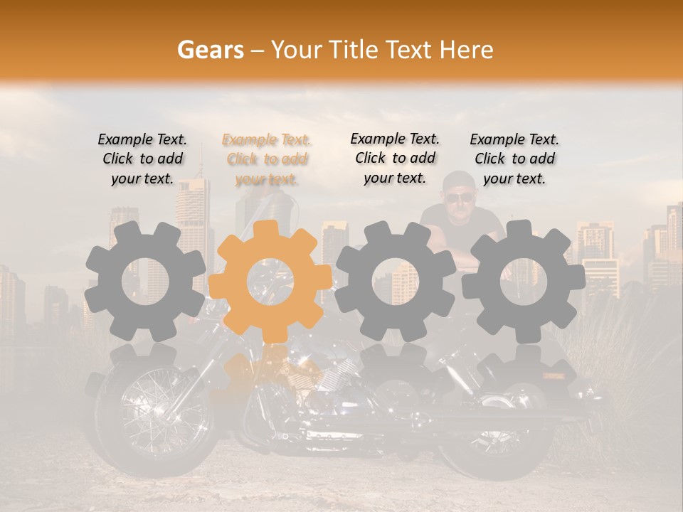 Steel Leather Exhaust PowerPoint Template