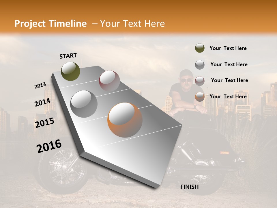 Steel Leather Exhaust PowerPoint Template