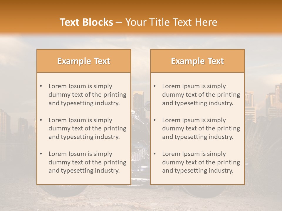 Steel Leather Exhaust PowerPoint Template