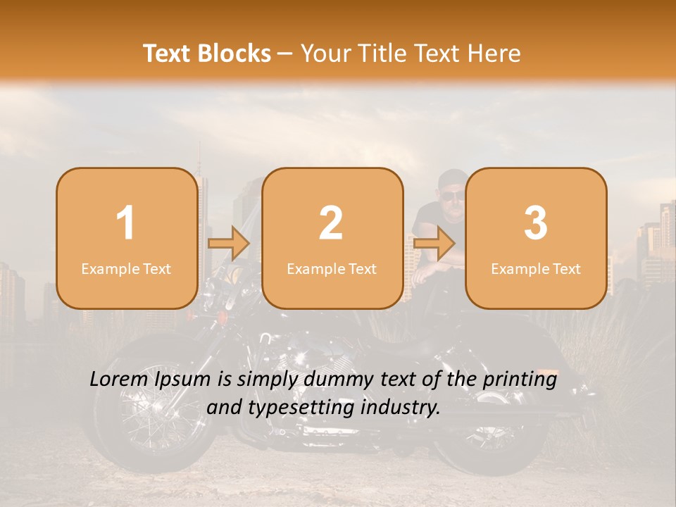 Steel Leather Exhaust PowerPoint Template