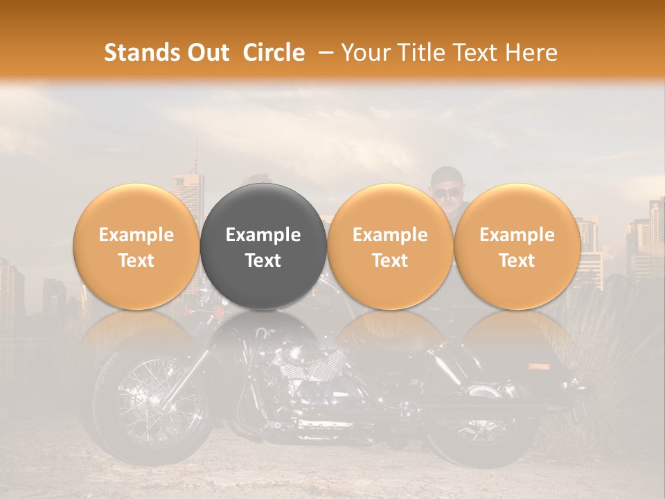 Steel Leather Exhaust PowerPoint Template