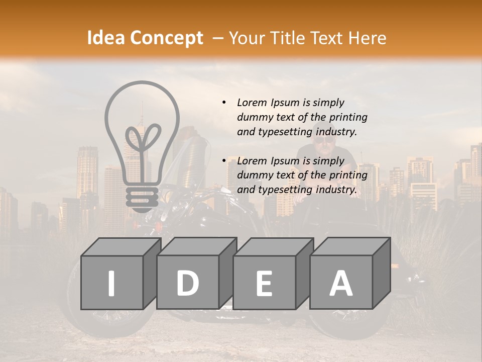 Steel Leather Exhaust PowerPoint Template