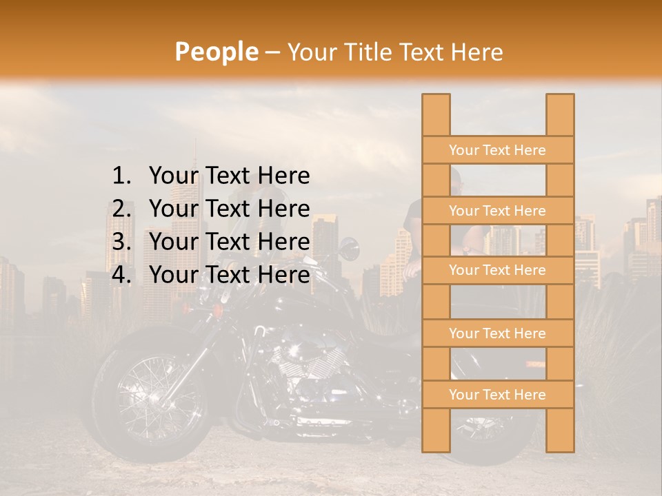 Steel Leather Exhaust PowerPoint Template
