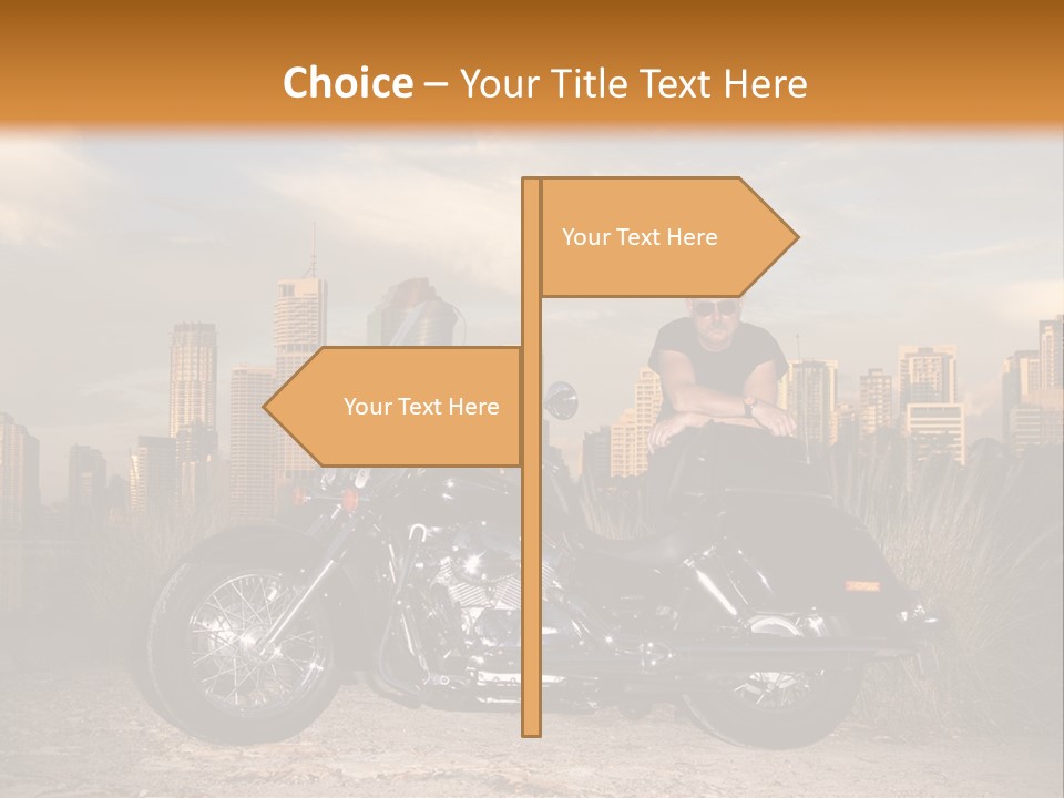 Steel Leather Exhaust PowerPoint Template