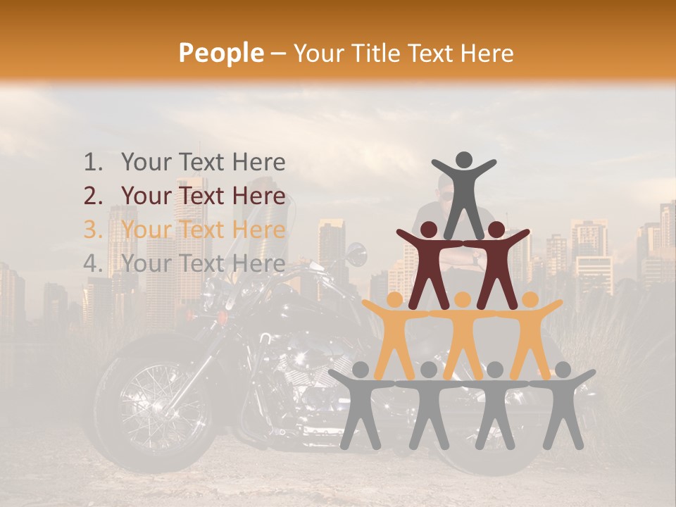 Steel Leather Exhaust PowerPoint Template