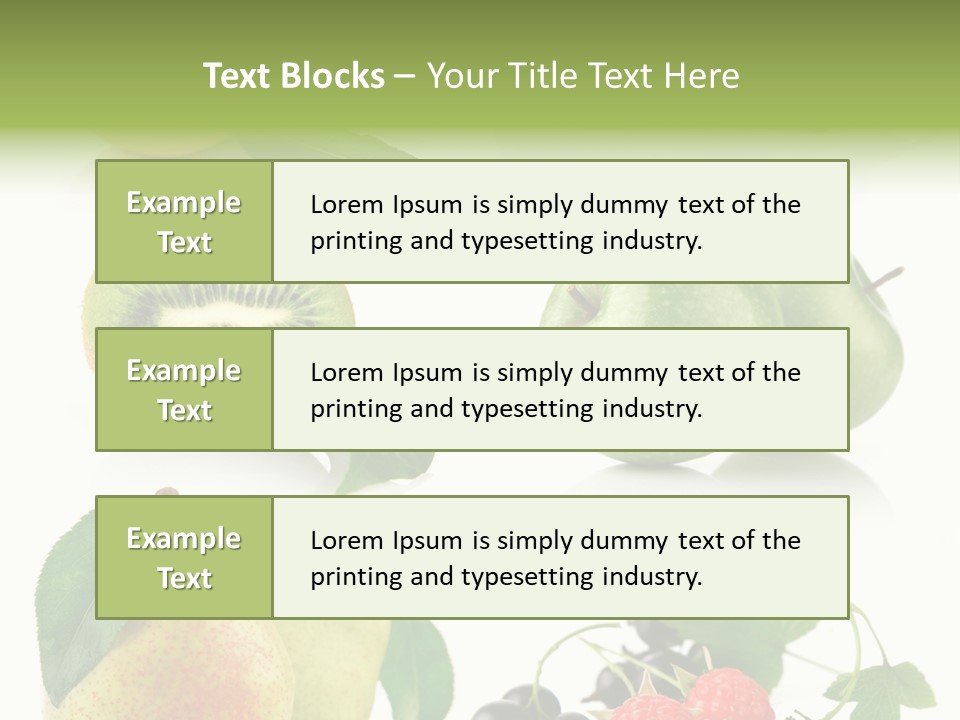 Fruit Yellow Green PowerPoint Template
