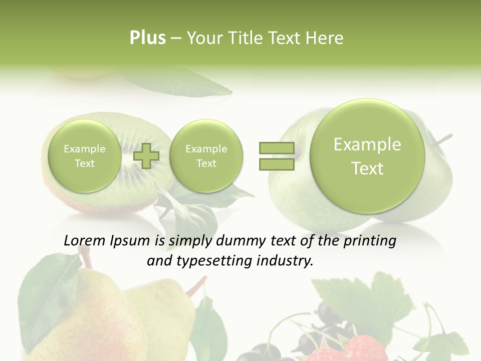 Fruit Yellow Green PowerPoint Template