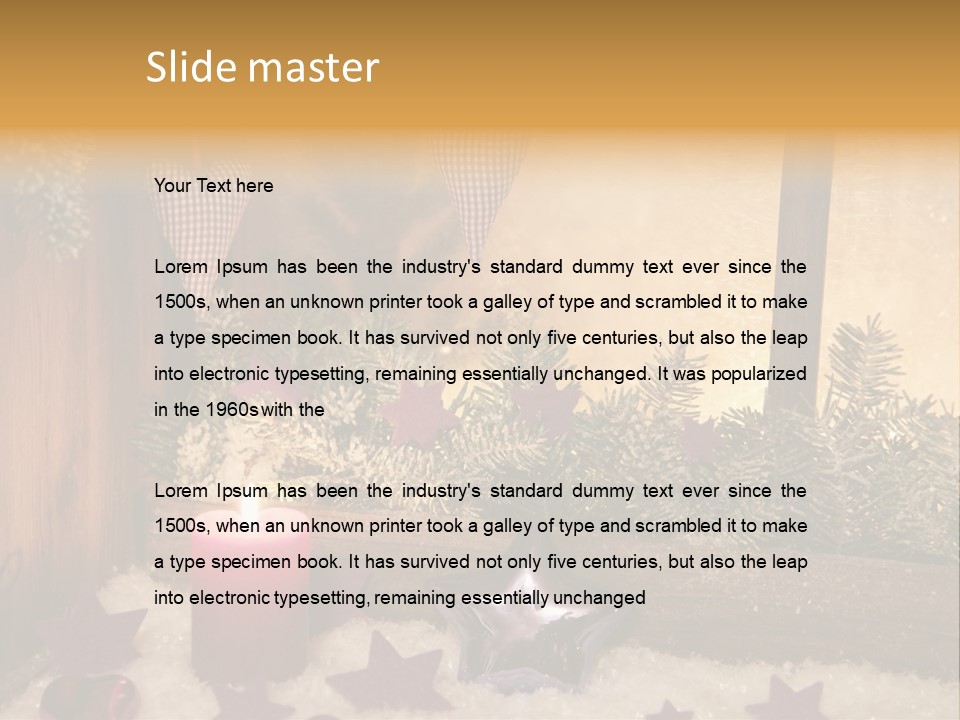 Window Frosting Peasant PowerPoint Template