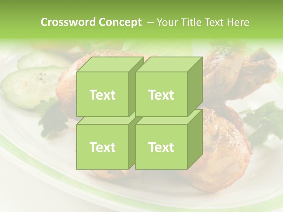 Dish Dining Drumstick PowerPoint Template