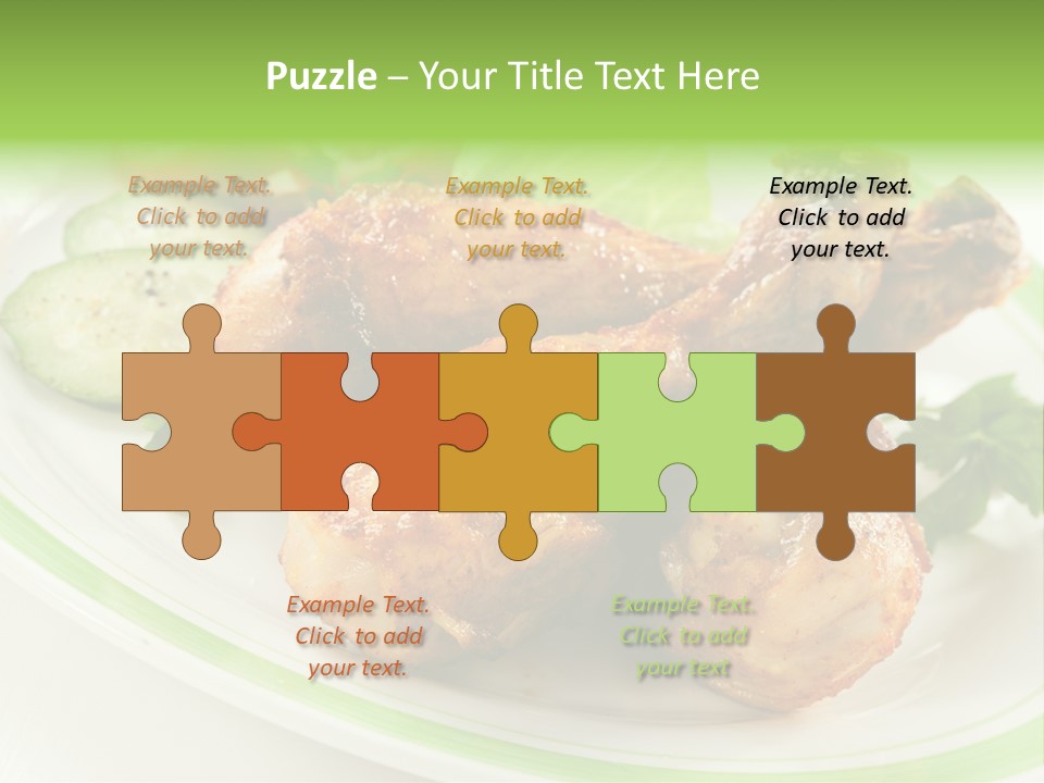 Dish Dining Drumstick PowerPoint Template