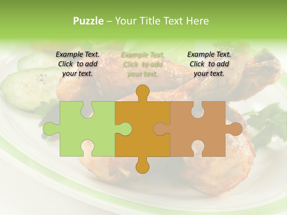 Dish Dining Drumstick PowerPoint Template