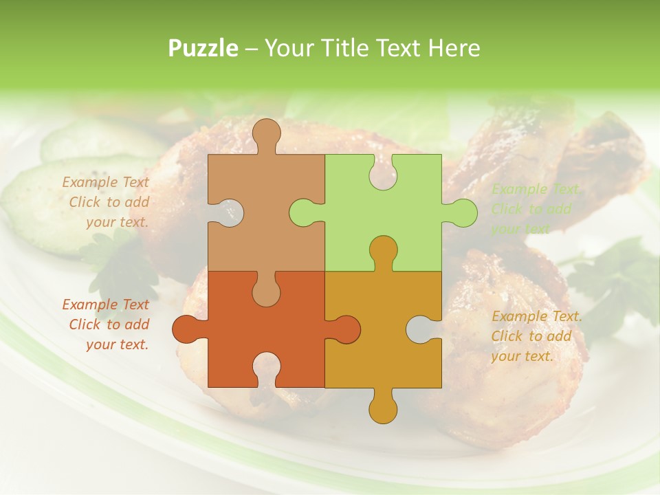Dish Dining Drumstick PowerPoint Template
