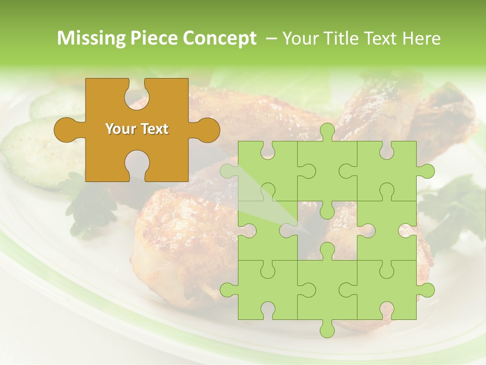 Dish Dining Drumstick PowerPoint Template