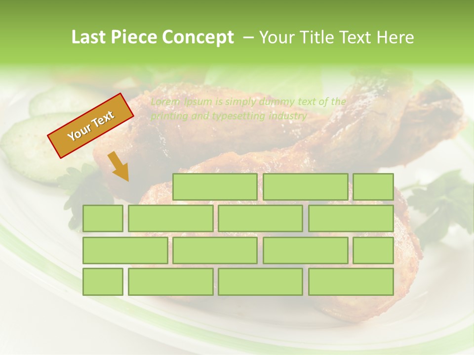 Dish Dining Drumstick PowerPoint Template