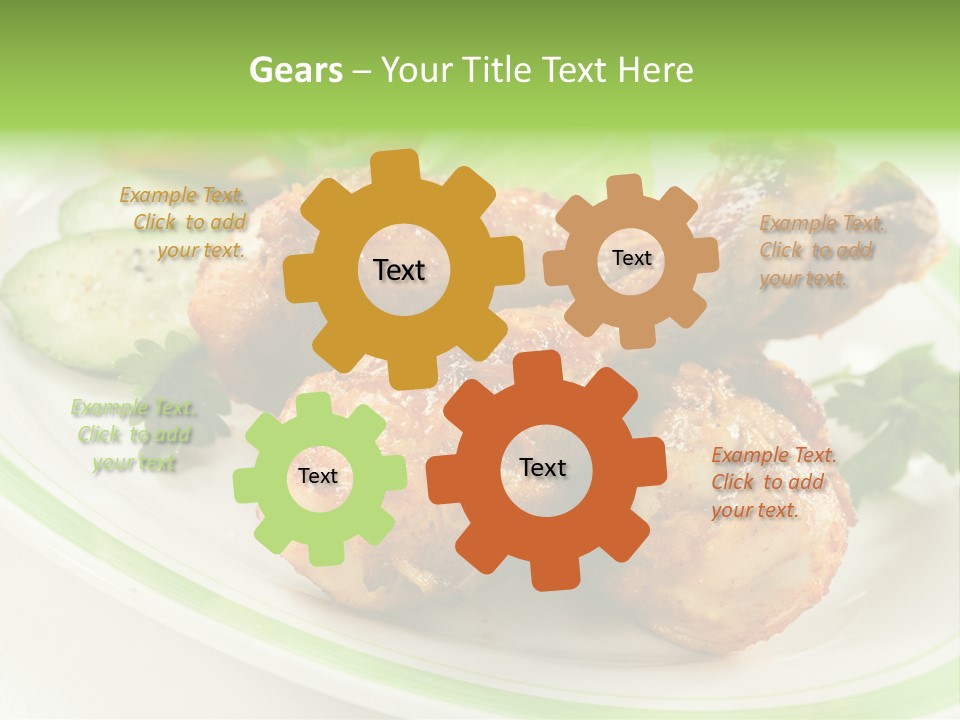 Dish Dining Drumstick PowerPoint Template