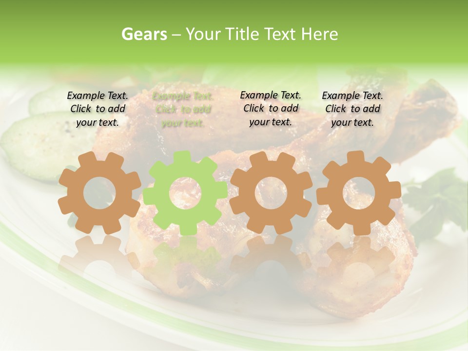 Dish Dining Drumstick PowerPoint Template