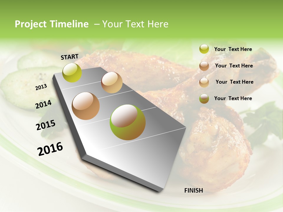 Dish Dining Drumstick PowerPoint Template
