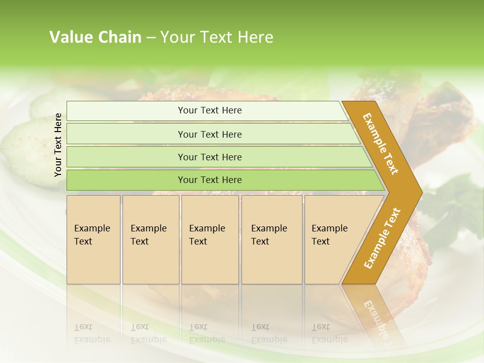 Dish Dining Drumstick PowerPoint Template