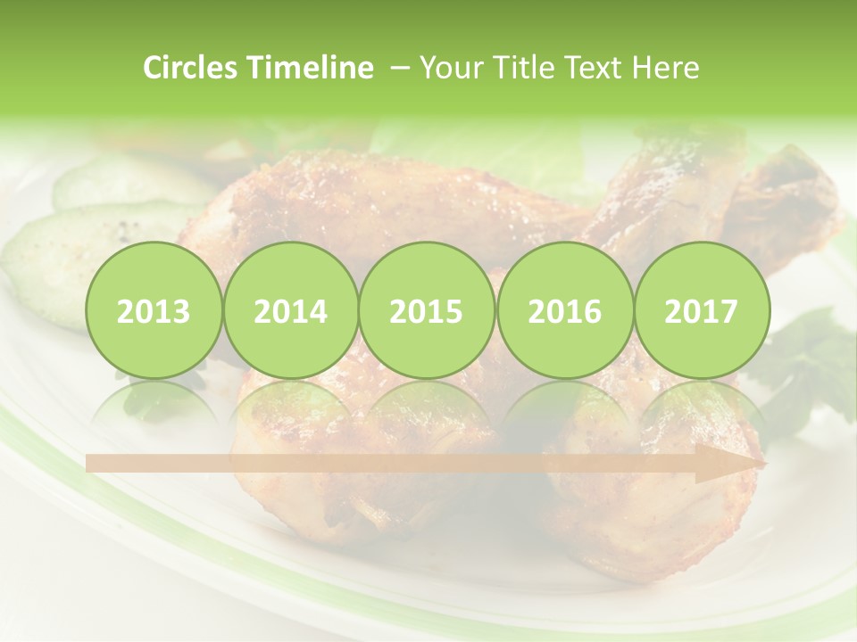 Dish Dining Drumstick PowerPoint Template