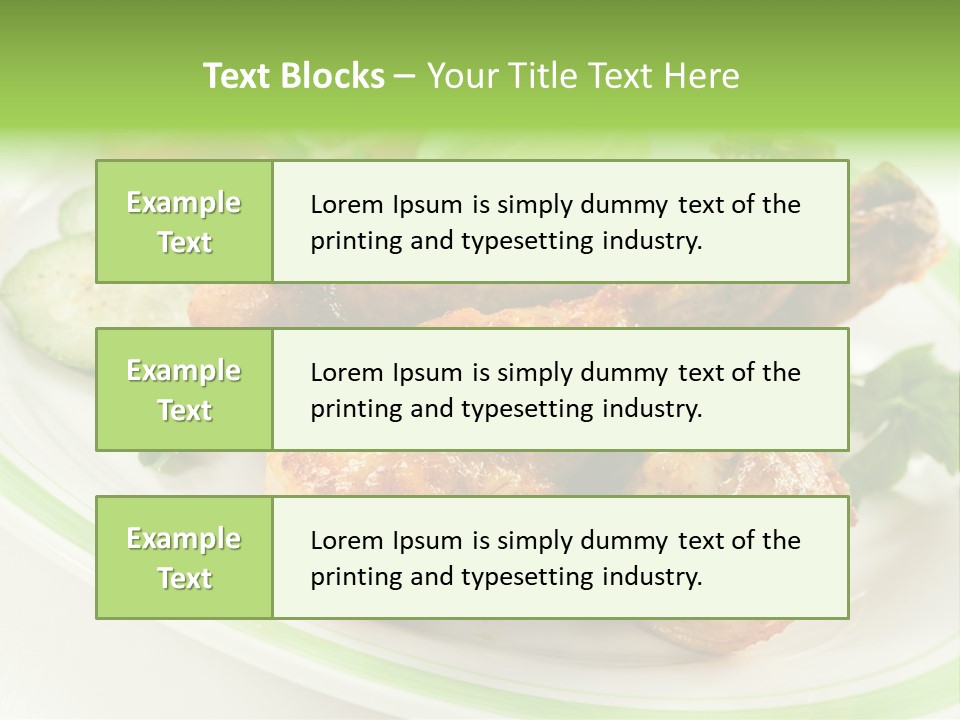 Dish Dining Drumstick PowerPoint Template