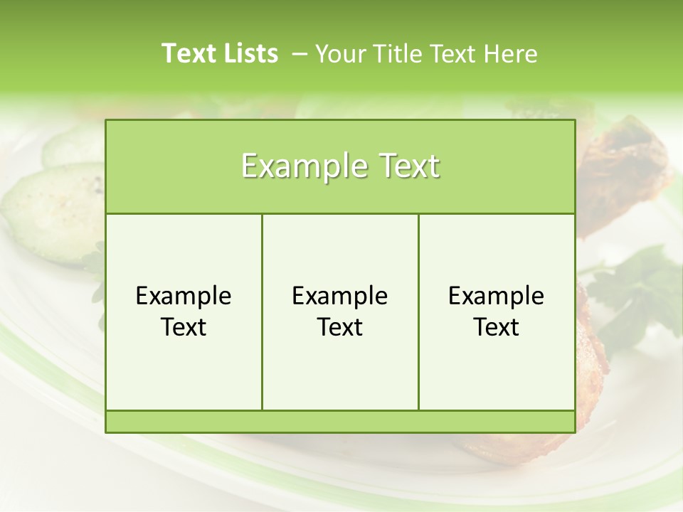 Dish Dining Drumstick PowerPoint Template