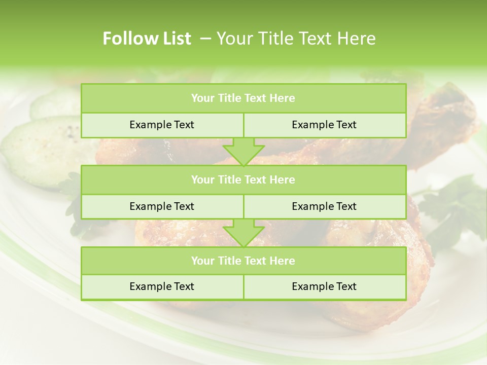 Dish Dining Drumstick PowerPoint Template