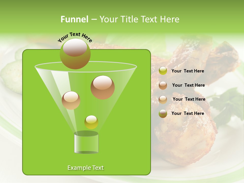 Dish Dining Drumstick PowerPoint Template