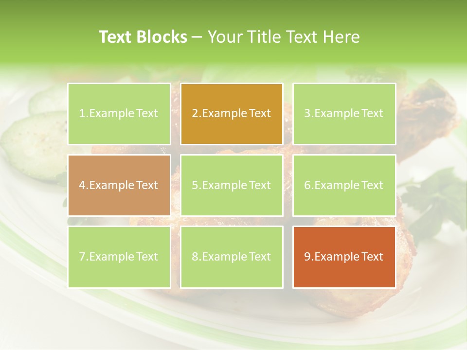 Dish Dining Drumstick PowerPoint Template