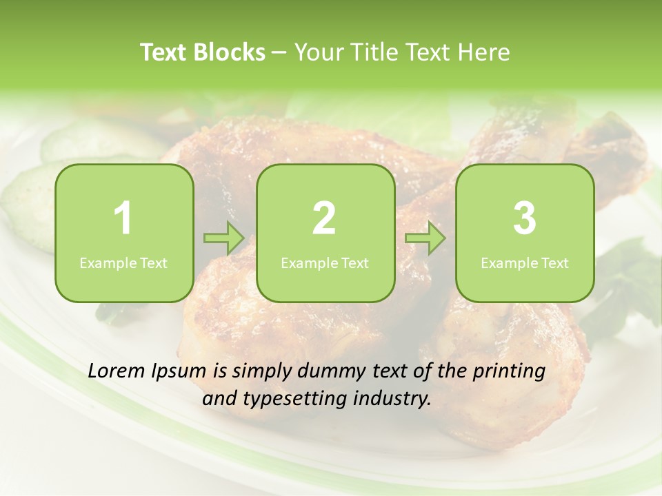 Dish Dining Drumstick PowerPoint Template