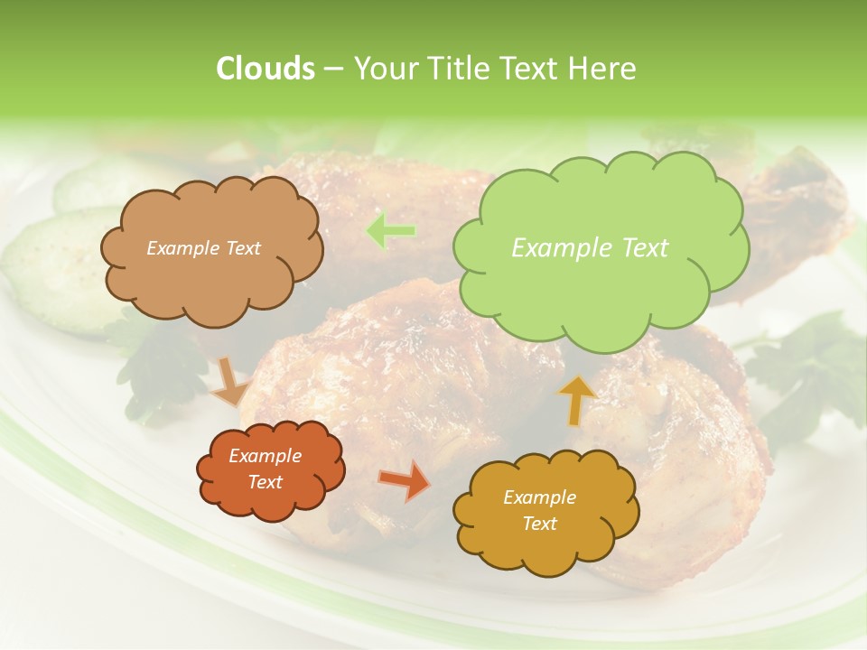 Dish Dining Drumstick PowerPoint Template