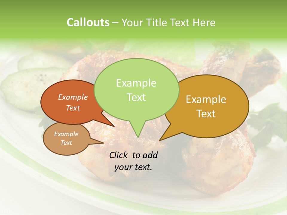 Dish Dining Drumstick PowerPoint Template