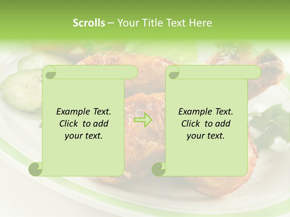 Dish Dining Drumstick PowerPoint Template